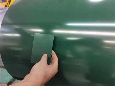 Стальная катушка с покрытием зеленого цвета