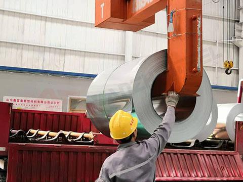 Shipping of Galvanized Coil