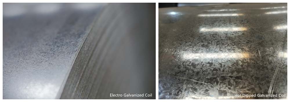 Hot Dipped Galvanized VS Electro-galvanized Steel