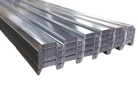 Deck aus verzinktem Stahl