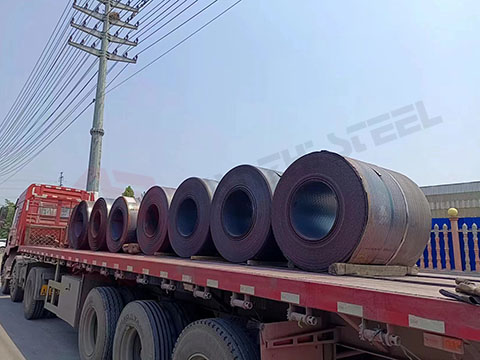 75 tonnellate di bobine goffrate laminate a caldo in Turchia