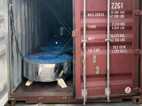 224 tonnellate di nastri zincati in Turchia