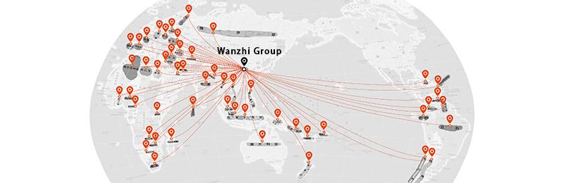 Wanzhi Customers Map