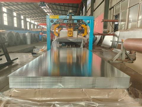 Cut galvanized flat sheet