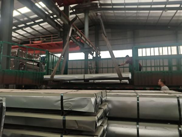 800 Tons Galvanized Corrugated Roofing Sheet Project