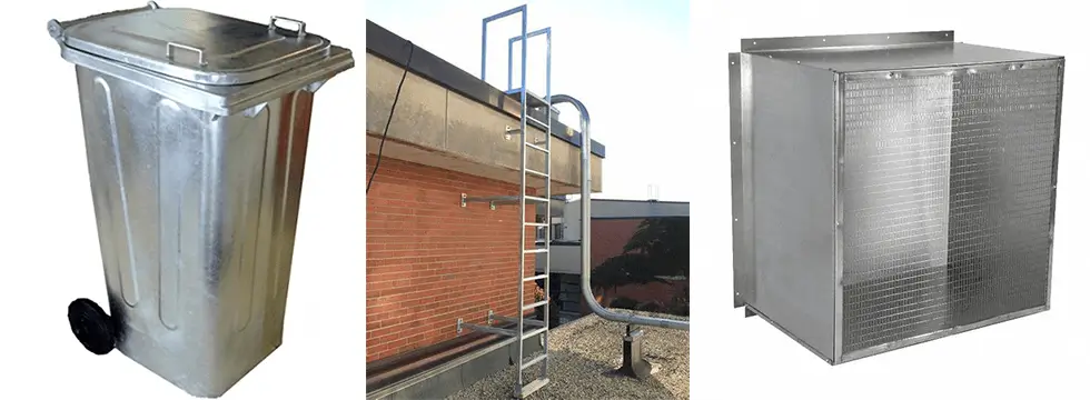 Application of 18 gauge galvanized steel