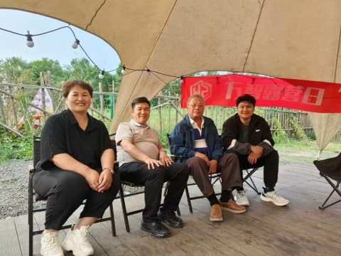 Camping and BBQ with clients