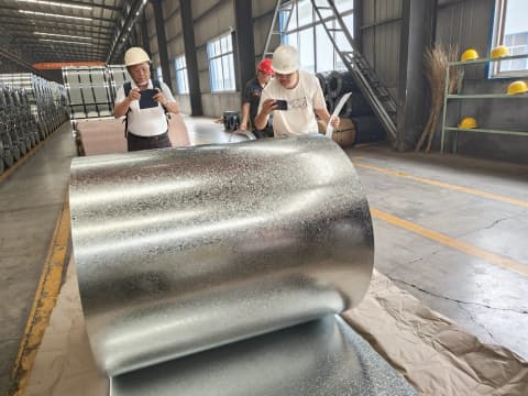 GI steel in coils