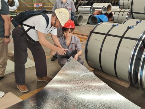 Zinc flower inspection