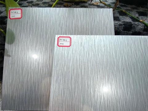 PET brushed-finish film laminated metal sheet