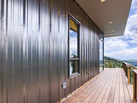 Wall facade of viewing room
