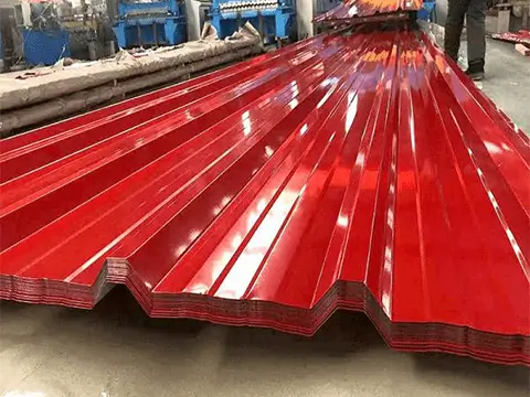 Processed colored metal sheets