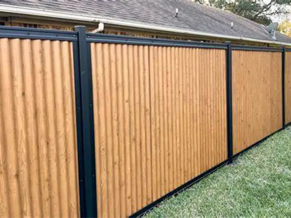 Corrugated Metal Fence Panel