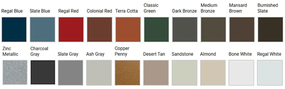 Most popular metal fence panel colors
