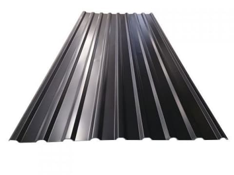 black metal roof panels