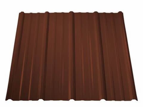 Brown painted metal sheet