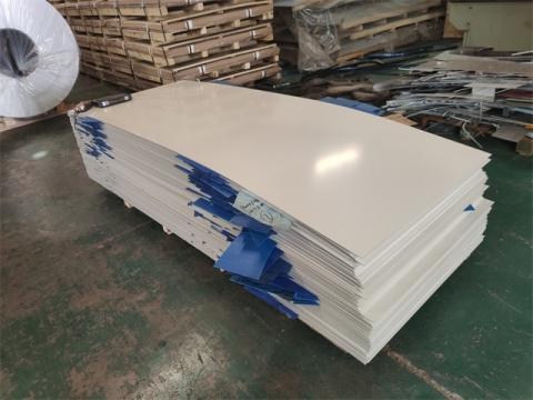 white coated aluminum sheets