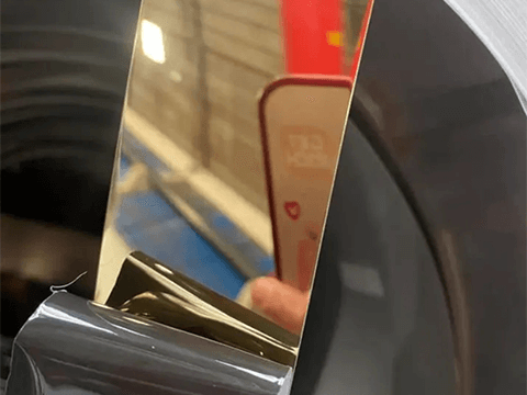 Golden Stainless Steel Strip