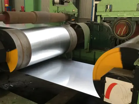 Mechanical cutting of galvanized coils