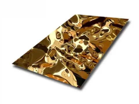 Bronze water ripple stainless steel