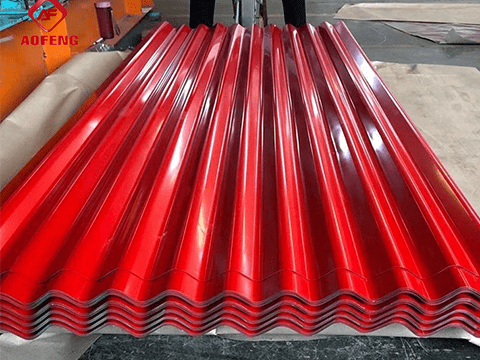 Color Coated profiled Metal Roofing