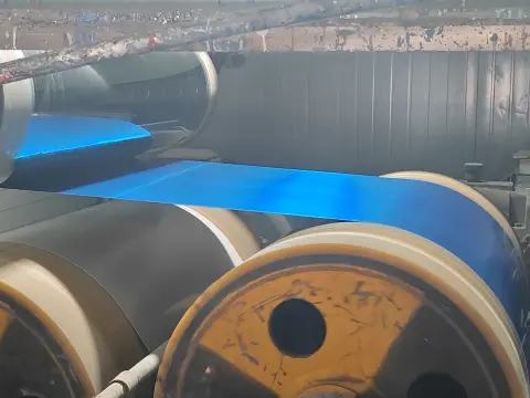Color aluminum coil production