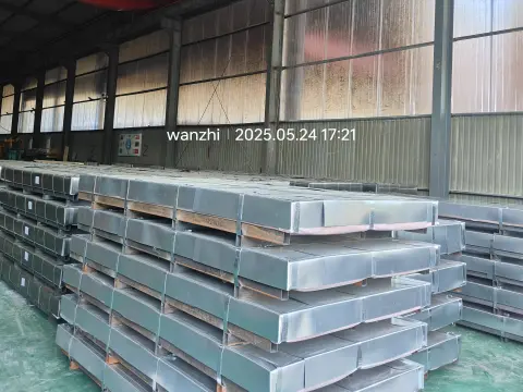 Galvanized sheet ready for loading