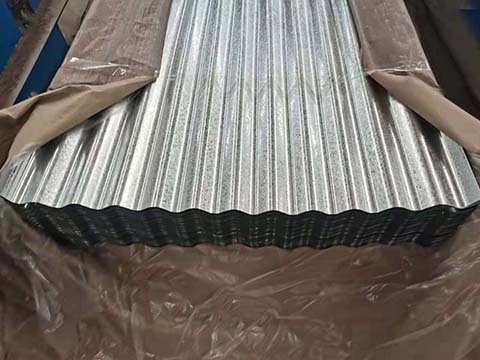 Galvanized steel profiled sheet
