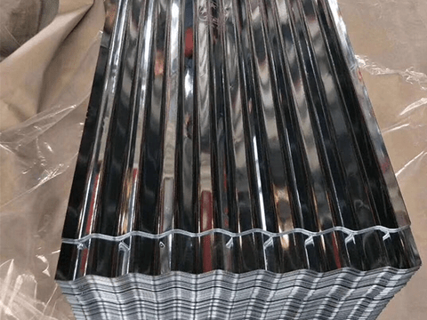 Stainless steel corrugated plate