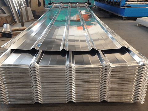 Trapezoidal metal profiled sheet