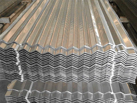 V-shaped metal profiled plate