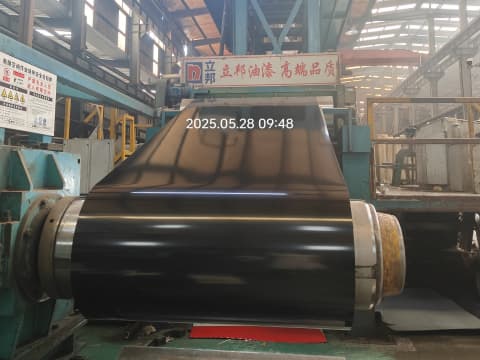 Black color steel coil production