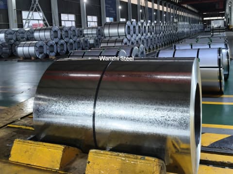 Regular zinc spangle galvanized steel coil