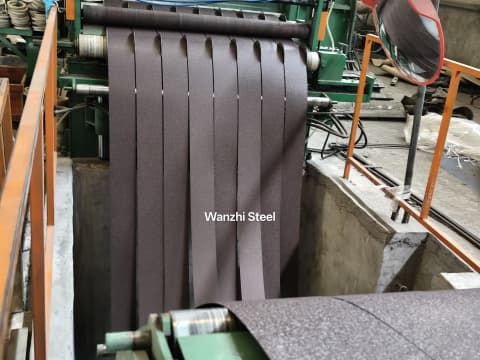 Steel strip production