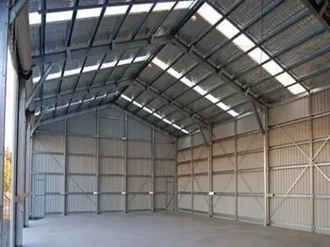Factory roof and walls