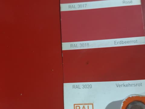 RAL3020 color comparison
