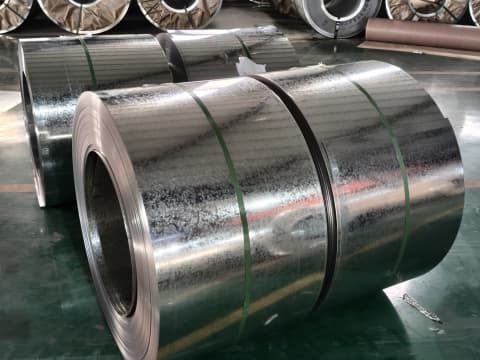 Slit galvanized steel strip
