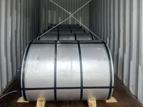 Wooden piles fixed ready for shipping