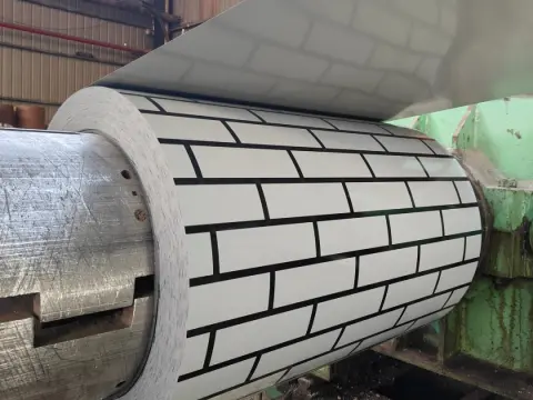 Brick pattern color coated steel coil