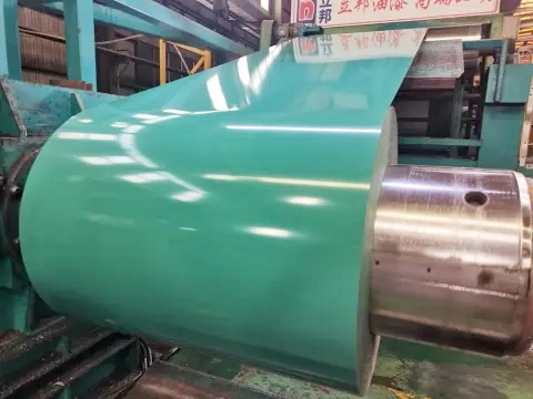Cyan antibacterial steel coil