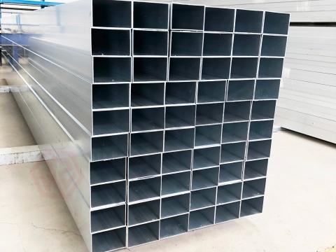 Exterior wall aluminum square tube