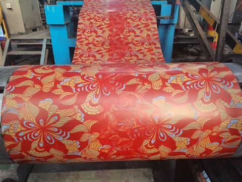 Custom flower-shaped color-coated steel coils