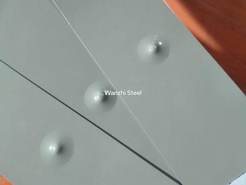 Gray steel coil stamping test