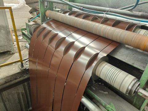 Slitting into PPGI strip