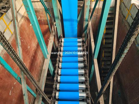 Continuous roller coating paint