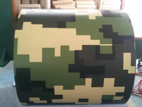 Large Camouflage Pattern Steel Coil