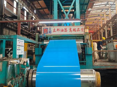 Pre-coated steel coil production completed