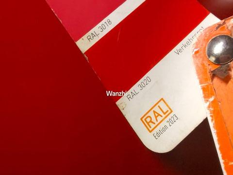 RAL 3020 color chart comparison