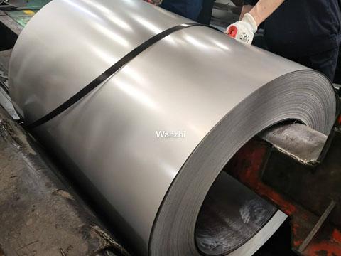 Silver PPGI steel coil production completed