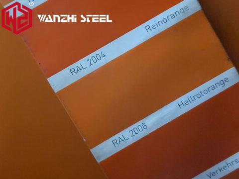 RAL 2008 color chart comparison